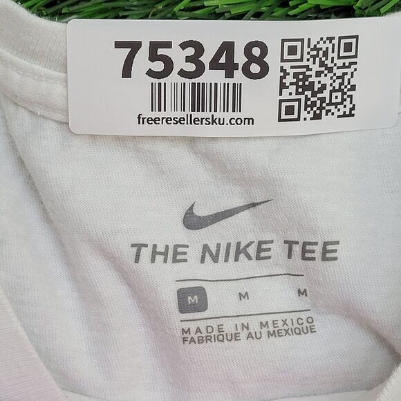 NIKE Swoosh Shirt Medium 21x25 White - Picture 6 of 12
